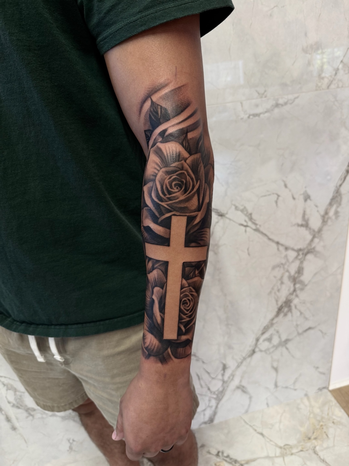 Black and grey realism tattoo by Rob Robles 6